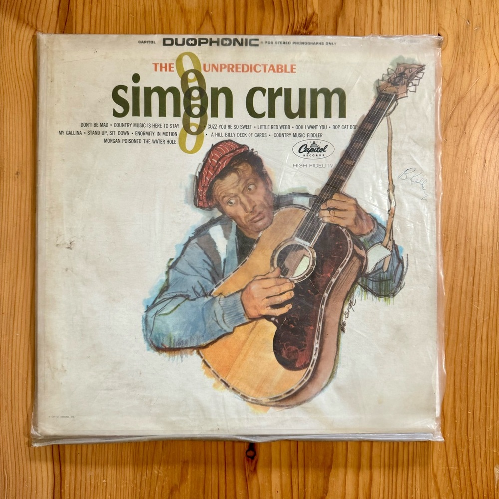 Vintage 60s The Unpredictable Simon Crum Vinyl Record Album LP 1963